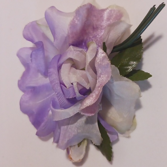 6 Authentic Vintage 1950s Millinery Chiffon/Silk Assorted Brooch/Hair/Hat Pins - Picture 7 of 10